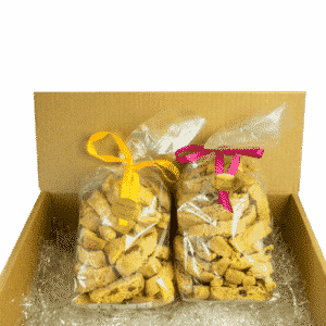 Scatola con 2 tipi di cantucci