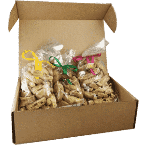 Scatola con 3 tipi di cantucci